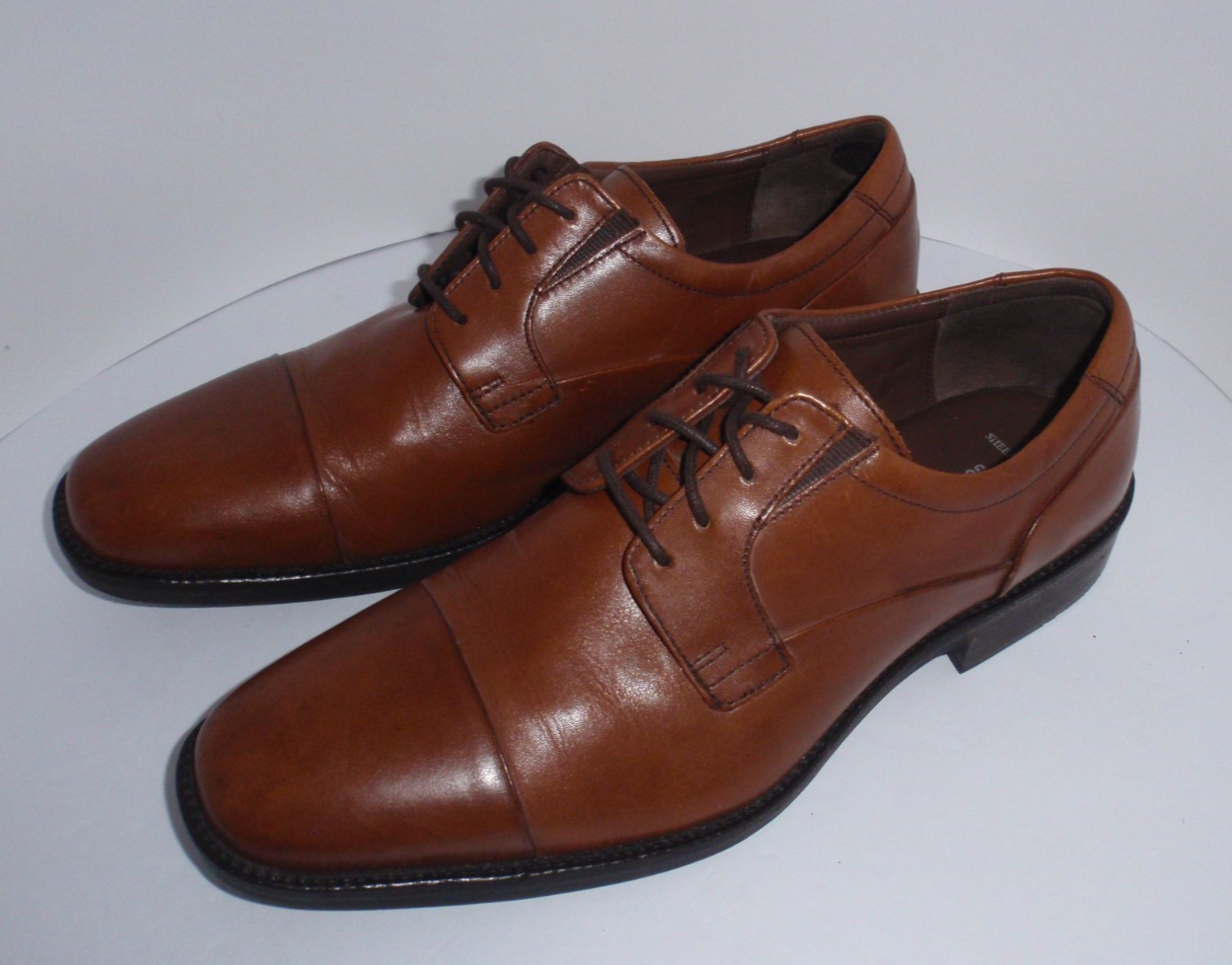 SAOLA Scarpe eleganti Oxford Johnston & Murphy da uomo Lancaster marrone punta a cappuccio 20 690 taglia 10 5 M