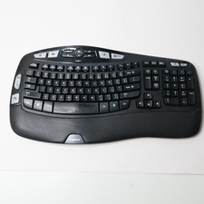 Logitech K350 Wireless Wave Ergonomic Keyboard Black Y-R0053 820-002546