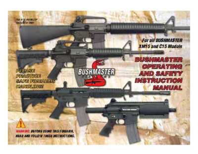 Bushmaster XM15 & C15 Rifle Manual - NEW Comb Bound Color Copy