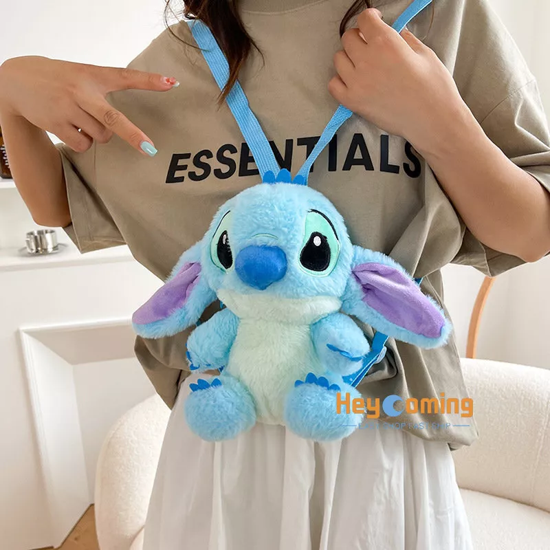 Cute Stitch Plush Backpack Anime Stuffed Doll Kawaii Stitch Kid School Bag  Gift