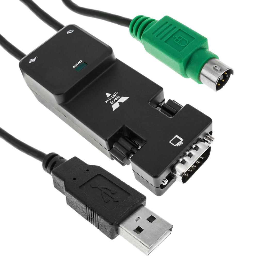 Adaptador VGA PS2 USB para conmuntador KVM a través de cable UTP...