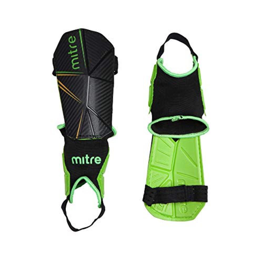(TG. L) Mitre, Delta Ankle Protect, Parastinchi Da Calcio, Unisex Adulto, Nero,