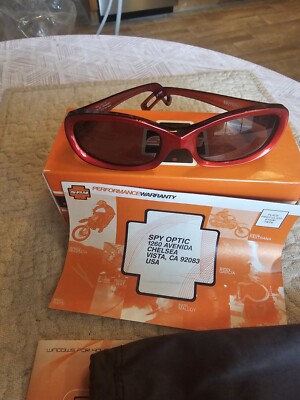 SPY + OPTIC COSMIK VINTAGE New Vintage Spy optics Sunglasses RED BURG LAM-GREY CMR200  main image 3