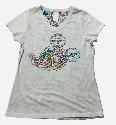 Disney Parks Parks And Attractions Hidden Mickey Burnout T-shirt Women s Size MD