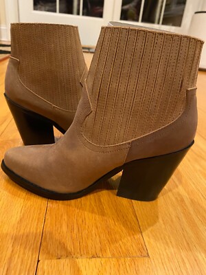 SOL SANA- NEW with Box - Zoe Chelsea Bootie Leather Tan Brown Size 6 $69.99