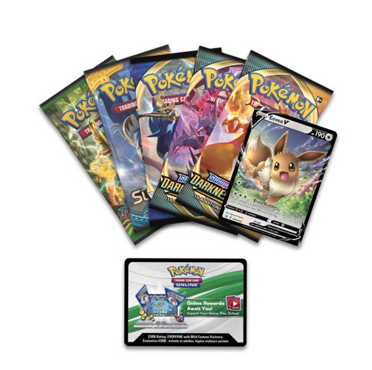 Pokémon v powers eevee v tin set 【新品未開封】 POKEMON TCG V POWERS TIN FEATURING - EEVEE V - BRAND NEW FACTORY