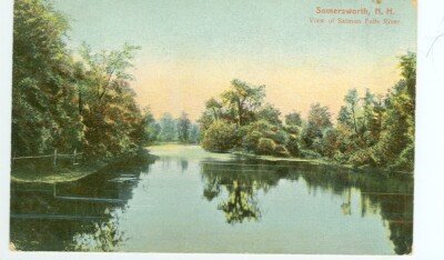 SOMERSWORTH,NEW HAMPSHIRE-VIEW OF SALMON FALLS RIVER-PM1909--(NH-S)