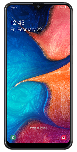 Telstra Samsung Galaxy A20 2019 (4GX,32GB/3GB) BLACK AU STOCK