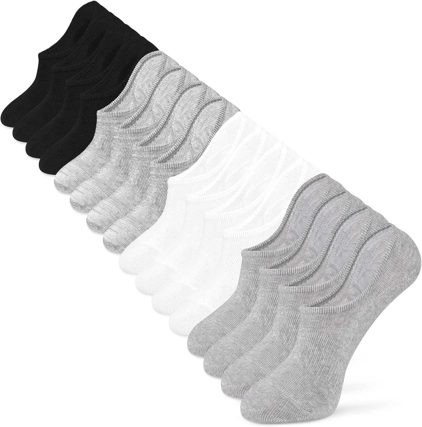 No Show Socks Men Low Cut Ankle Short Socks for Men Casual Athletic Socks with N-image