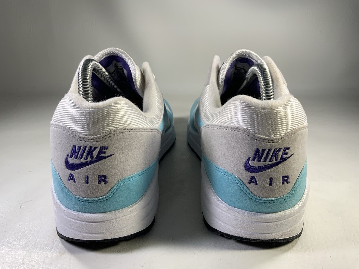 Nike Air Max 1 OG Anniversary Aqua Blue White Grey Mens Size 9.5