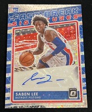 Saben Lee 2020-21 Panini Donruss Optic Fastbreak Signatures Auto #FB-SLE Suns RC