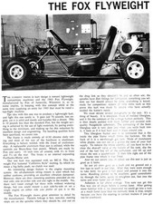 New Vintage 1963 Fox Flyweight Go-Kart Test Report 3 Pages