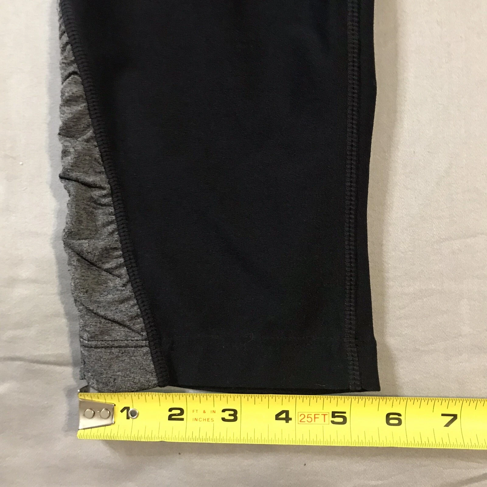 mpg capri ruched gray purple leggings