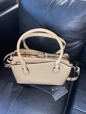 LA TERRE NEW FASHION BEIGE NUDE CARRYALL VEGAN HANDBAG