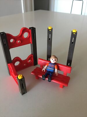 PLAYMOBIL Park / Bus Bench Red - Dollhouse City Farm Camping Plus Kid And Other
