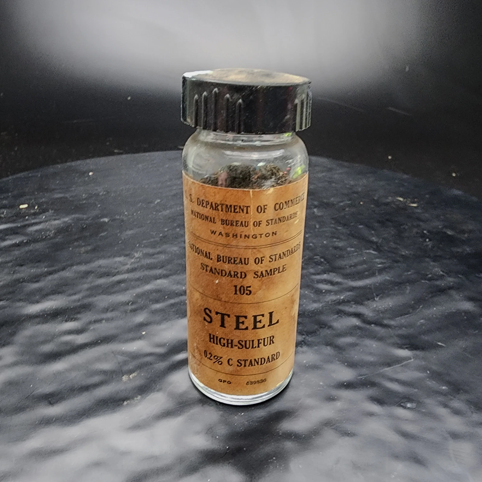 NBS/NIST Standard Reference Material 105LA High Sulfur Steel 0.2% 🔧