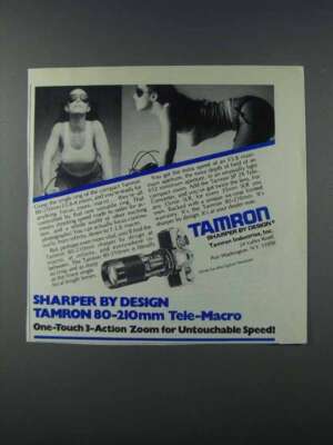 1981 Tamron 80-210mm Tele-Macro Lens Ad - Sharper