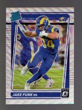 2021 OPTIC PREMIUM BOX SET WAVE PRIZM #295 JAKE FUNK RC /299 W/LINE QTY RAMS