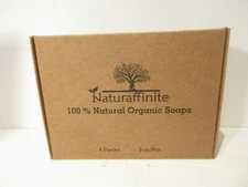 Natural Bar Soap Skin & Body Cleansing Soap with Natural & Organic Gift Set of 4