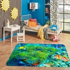 3D Ocean Coral Fish ZHUA3682 Game Non Slip Rug Mat Photo Carpet Amy