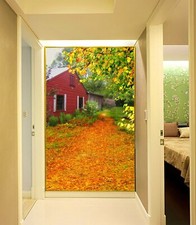 3D Watercolor Leaves ZHUB3397 Wallpaper Wall Mural Removable Self-adhesive Ann