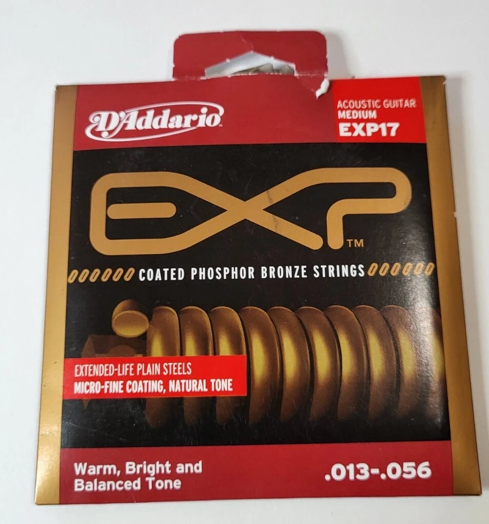 D Addario EXP17 Acoustic Guitar Medium Coated Phosphor Bronze