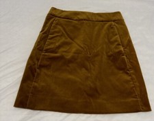 Women s J-Crew Mercantile Corduroy Golden Brandy Mini Skirt NWT Size 00