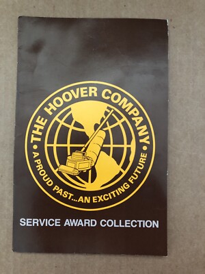 Vintage HOOVER COMPANY Service Award Folder Proud Past Exciting Future
