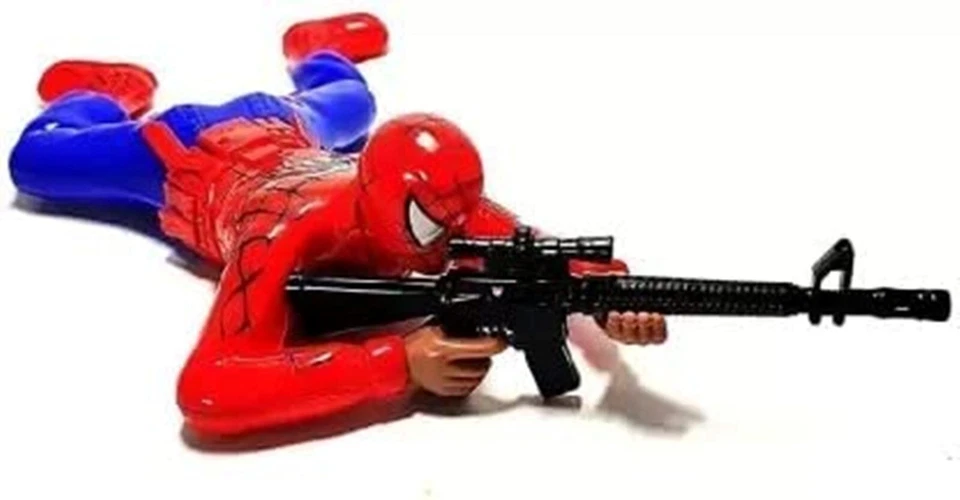Crawling Spiderman Toy Light & Music with Gun and Shooting Sound(Big Size) - Image 3 of 4