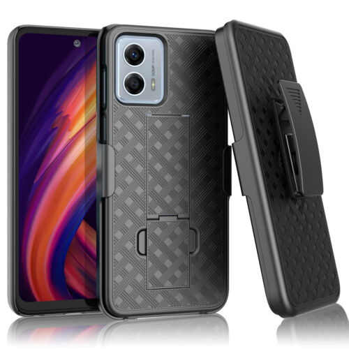 For Motorola Moto G 5G/G Stylus 2023 Case Belt Clip Holster with Glass Protector - Picture 3 of 7
