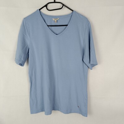 Peckott Damen Bluse Blau Gr:42 Baumwolle