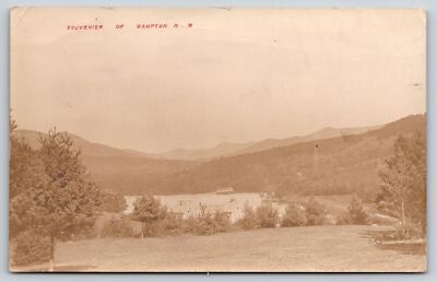 Campton New Hampshire~Birdseye View Overlooking Town~1912 RPPC