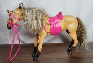 BARBIE CALI fille cheval PACIFICA Mattel jouet Palomino 2004 H2595 vintage *RARE