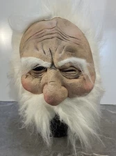 Paper Magic Old Man Half Mask Adult 2006 PMG Halloween Troll Geezer Wizard Latex