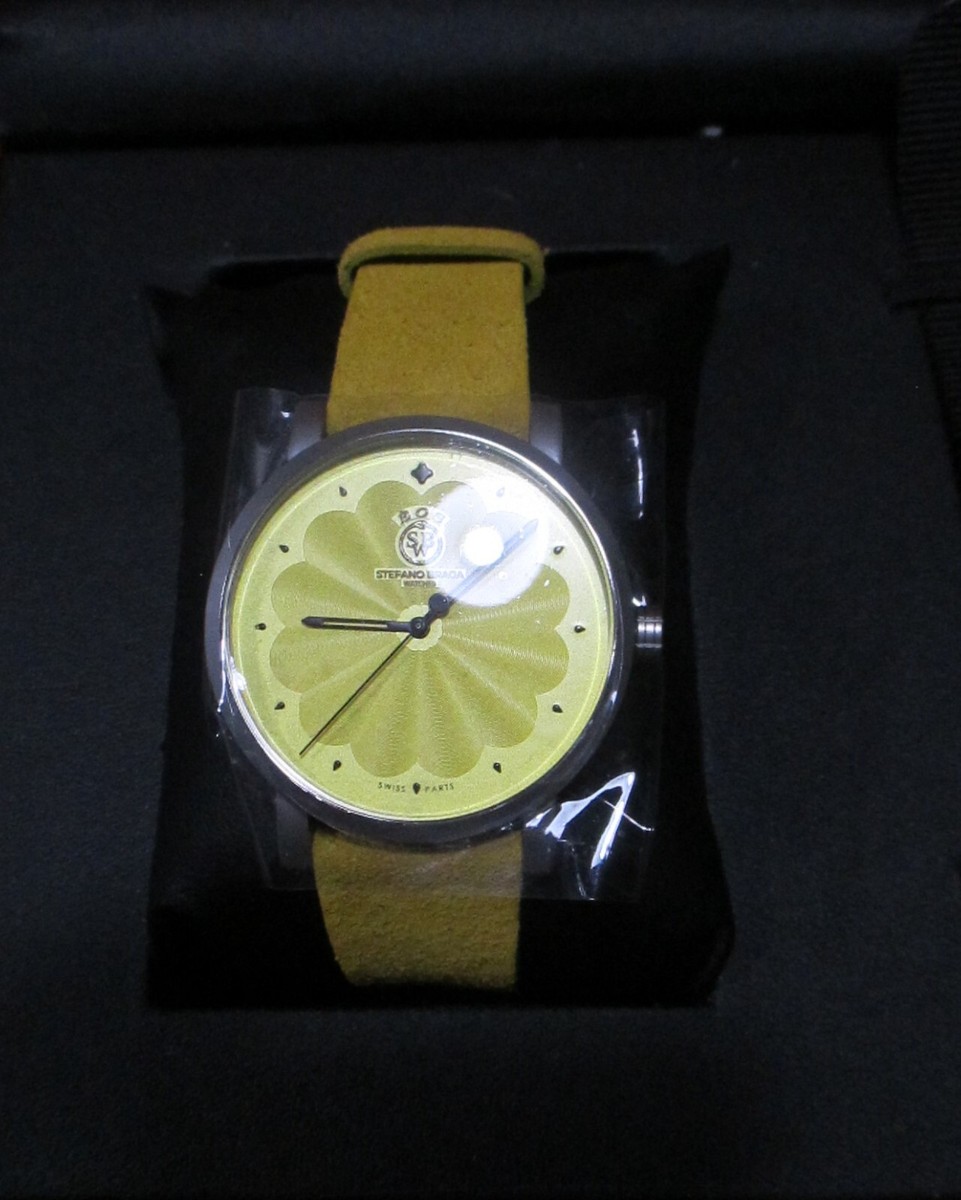 Stefano Braga Watch EOS-1000B-GI-05K GI Stainless Steel w/Suede