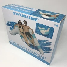 Swimline Inflatable Hang Loose Island Lounger Swimming Pool Float 95 x 58 inches