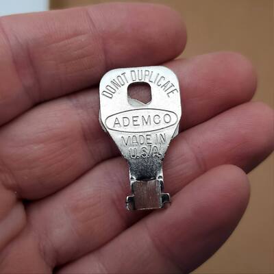 Ademco Keyswitch Key 507-212 Formed Key High Security USA Made NOS