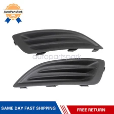 For 2014-2019 Ford Fiesta Pair Left & Right Front Bumper Fog Light Lamp Cover