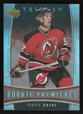 2006-07 Upper Deck Trilogy #128 Travis Zajac Rookie Premieres Card 