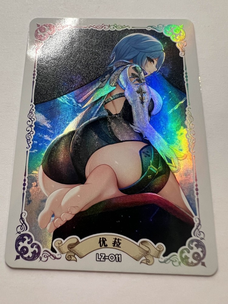 Eula Genshin Impact Feet Sexy ACG Goddess Waifu Card Girl Holo Doujin
