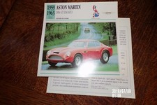 CARD CARD CARD CAR GREAT BRITAIN ASTON MARTIN BB4 GT ZAGATO 1959 1963