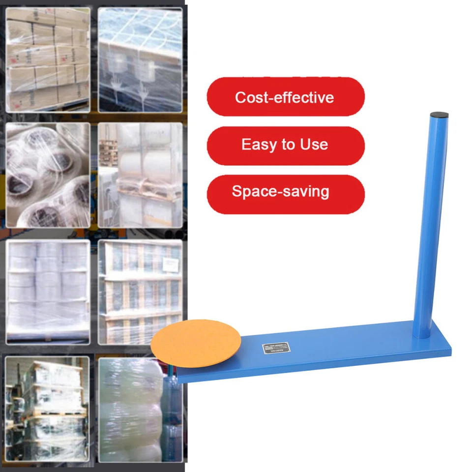 Manual Handle Stretch Film Wrapping Dispenser Tool Pallet Packing Machine US - Image 4 of 4