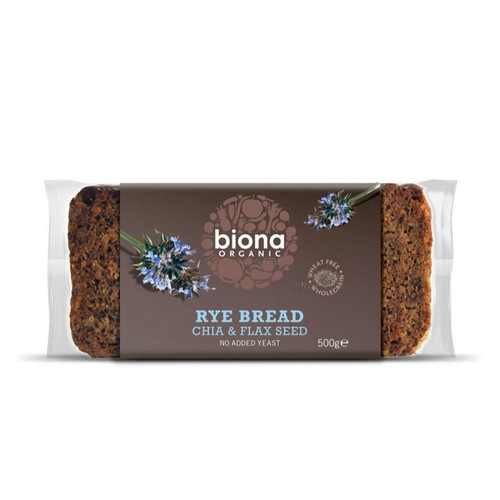 💚 Biona Organic Chia & Flax Seed Rye Bread 500g 5032722312920 eBay