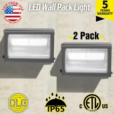 Outdoor LED Wall Mount Yard Security Light Wall Pack Lamp Dusk to Dawn Photocell