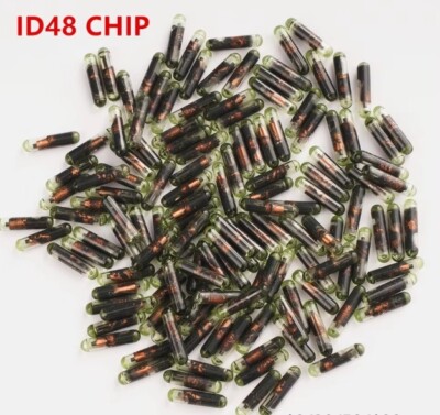 2x immobilizer glass chip transponder ID48 for Audi Seat Porsche Fiat Kia