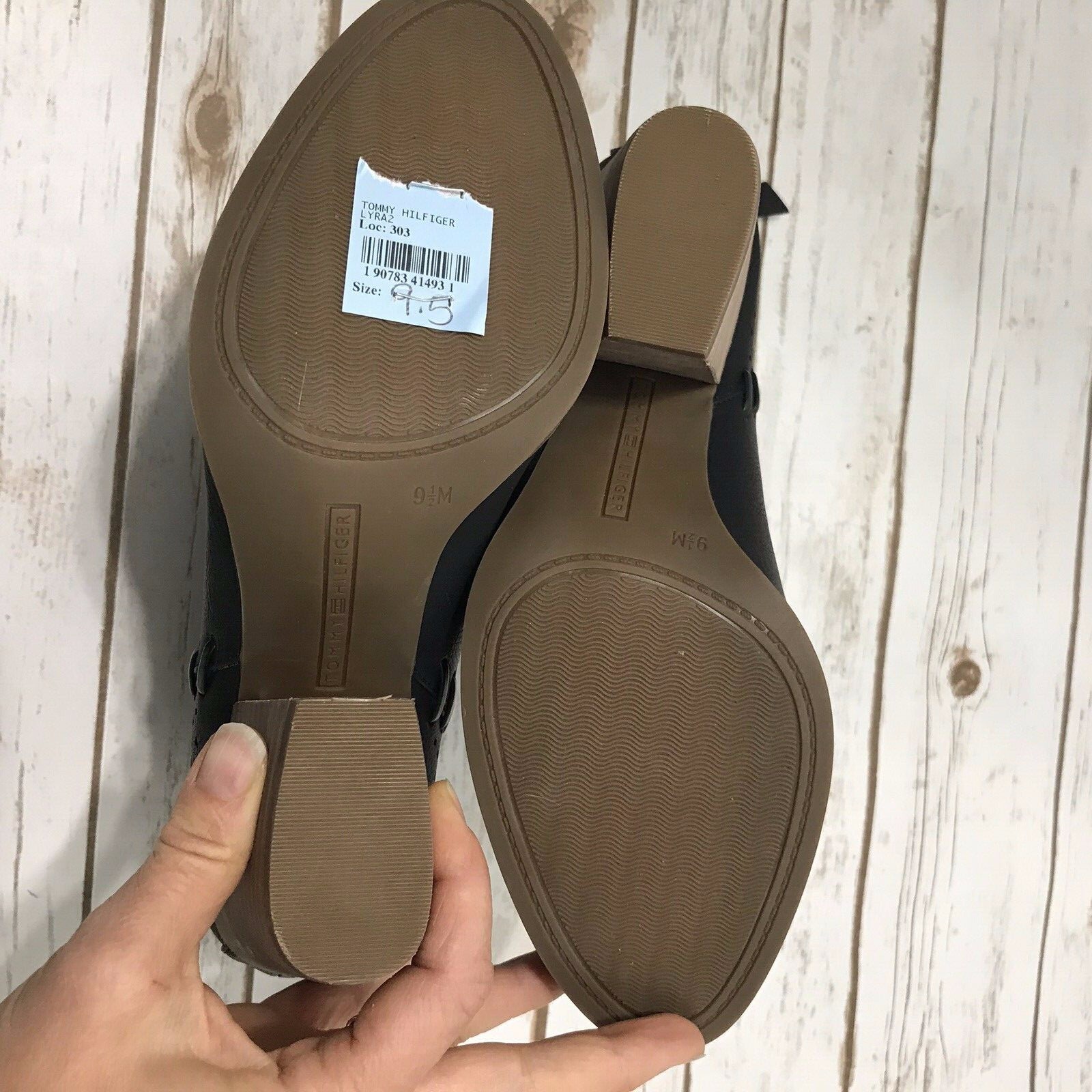  Tommy Hilfiger Women's Ankle Boots Western Lyra Black Block Heel Sz 9.5 thumbnail 10