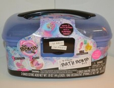 So Bomb DIY Bath Bomb Kit Caddy Craft 3 Pack Age 6 w/ Mini Surprise Figurines