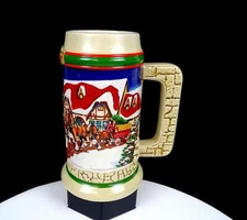 Anheuser Busch Budweiser CS343 Grants Farm Holiday 7" Stein 1998