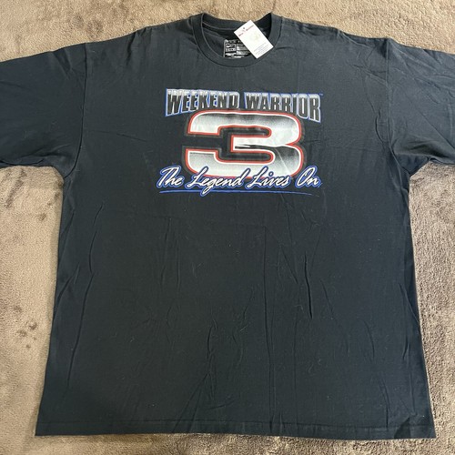 NWT DALE EARNHARDT WEEKEND WARRIOR #3 THE LEGEND LIVES ON NIKE NASCAR XL T-SHIRT - Picture 2 of 9
