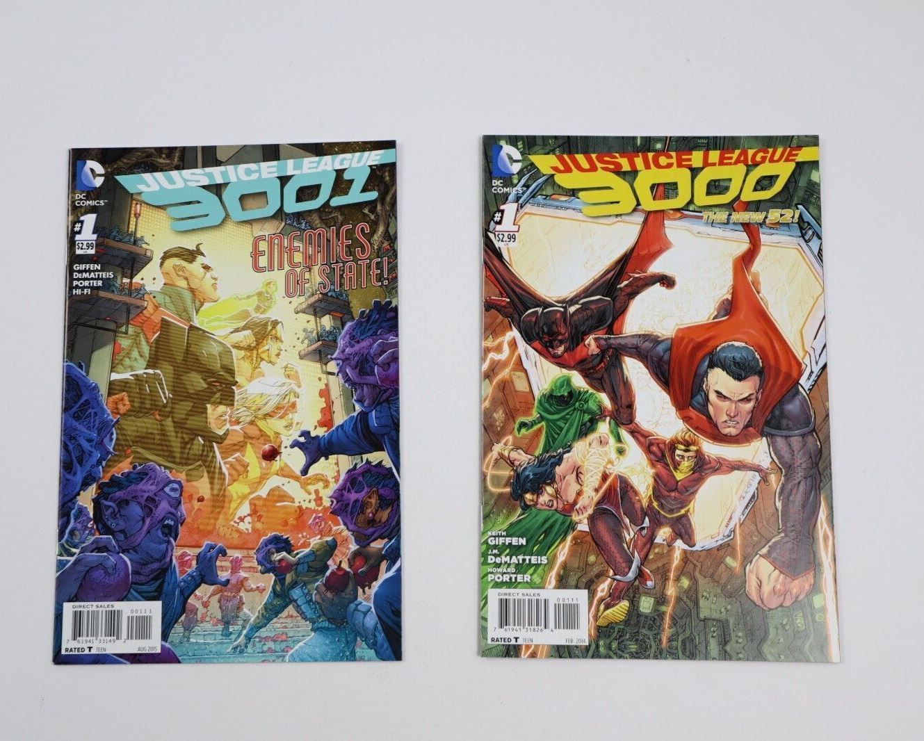 JUSTICE LEAGUE 3000 #1 And 3001 #1 (LOT OF 2) Comic Books